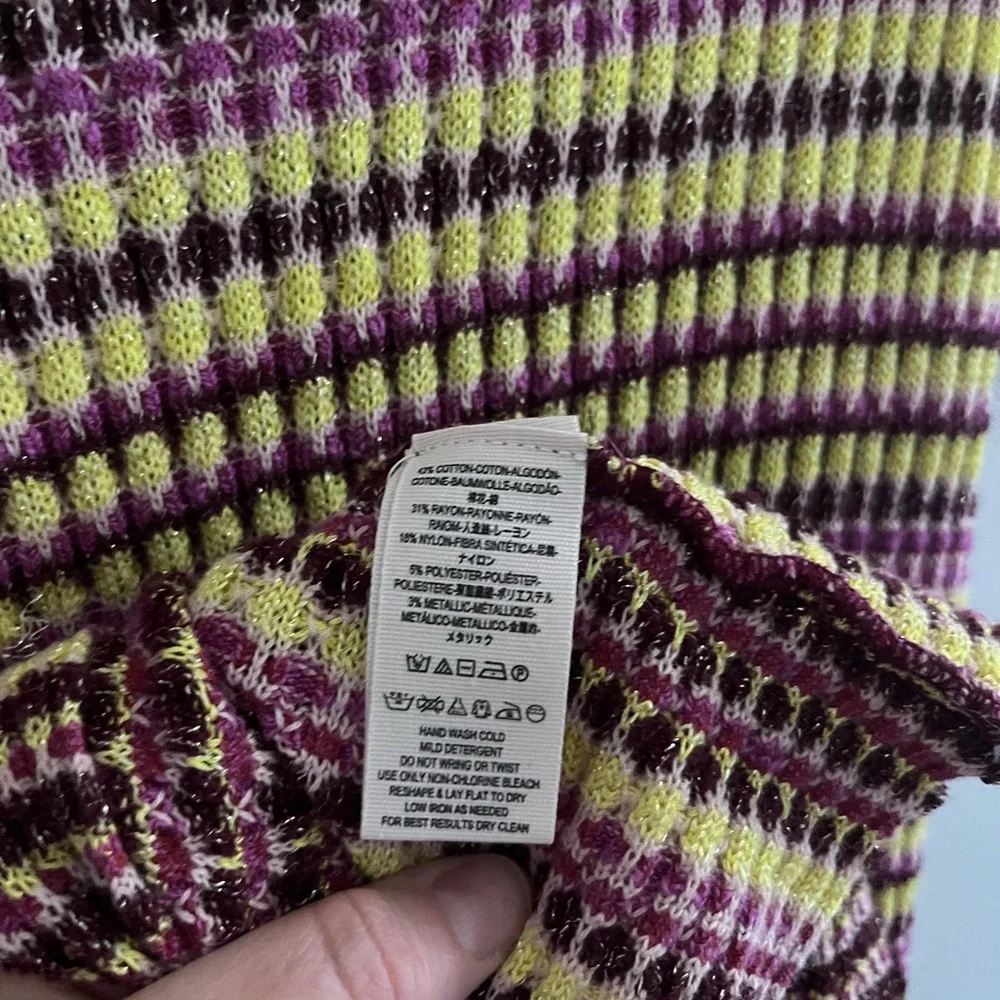 Free People Mixed Striped Knit dress size medium - Picture 9 of 11